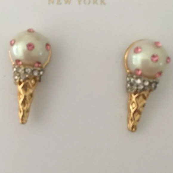 Kate Spade Carnival Nights Ice Cream Cone Earrings - Picture 2 of 3